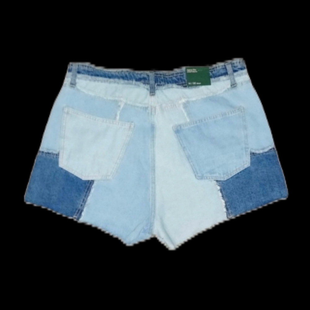 Wild Fable Jean Colorblock Shorts - Picture 3 of 4